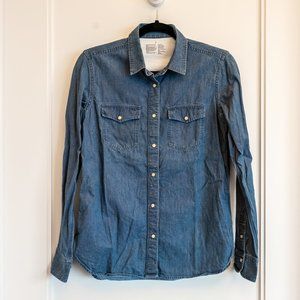 Muji Denim Button Up Shirt